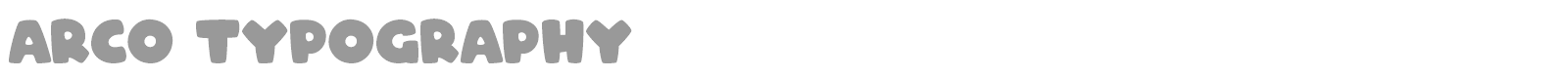 Arco font preview